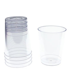 8 Oz. Clear Plastic Tumblers | 20 Count