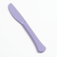 Lavender Heavyweight Plastic Knives