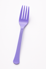 Heavyweight Purple Plastic Forks