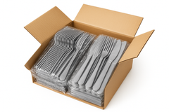 Heavyweight Assorted Pink Plastic Cutlery Set