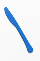 Bright Royal Blue Plastic Knife - 7.5 in.