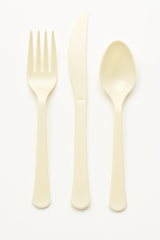 Brava! Vanilla Cream Plastic Cutlery Set - 24 Count