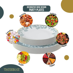 Trend Roses 40 pack plate set - 20 of each
