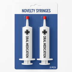 Oversized Halloween Novelty Syringes - Costume Accessory, 2-Pack