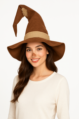 Halloween Scarecrow Burlap Hat - Oversized Foam Costume Accessory