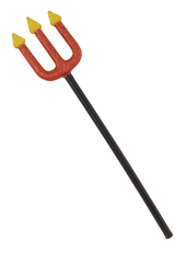 Glitter Devil Pitchfork Costume Accessory, Red/Gold, 23-Inch