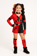 Girls' DC Comics Harley Quinn Halloween Costume Set