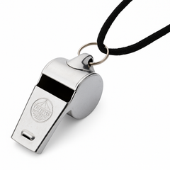 Authentic Metal Police Whistle with Neck String