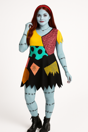 Women's Sally Costume from Disney's The Nightmare Before Christmas - Halloween Collection - Adult 3XL (22-24)