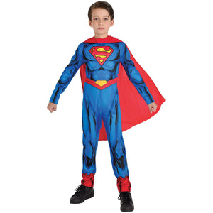 Boys' Deluxe Superman Halloween Costume - Toddler (3-4)