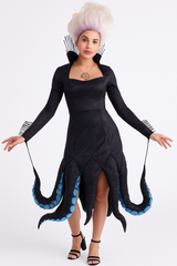 Women's Disney The Little Mermaid Scallop Villain Ursula Halloween Costume, More Options Available