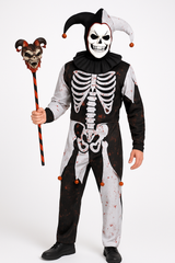 Menacing Jester Costume - Adult M Plus Halloween Attire
