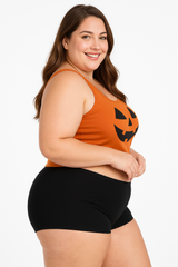 Plus Size Black Boyshorts for Halloween