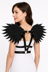 Black Club Wing Harness - Halloween Costume Accessory