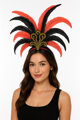 Vintage Circus Halloween Feather Headpiece