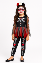 Girls' Scared to the Bone Halloween Tutu Costume Set