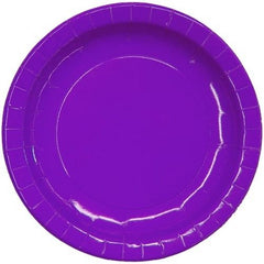 7 In. Purple Paper Plates | 8 Count
