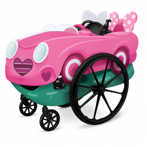 Adaptive Pink Minnie Wheelchair Cover Costume Accessory - One Size