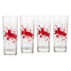 Spooky Blood Splatter Shooter Glass Set for Halloween