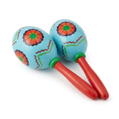 Festive Fiesta Maracas - Vibrant Red and Blue 2-Pack