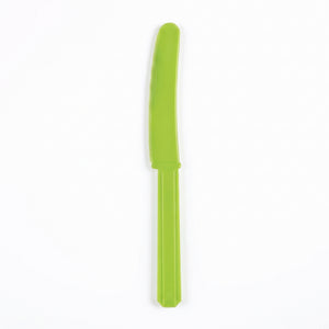 Lime Green Economy Plastic Knives - 7.5 in.