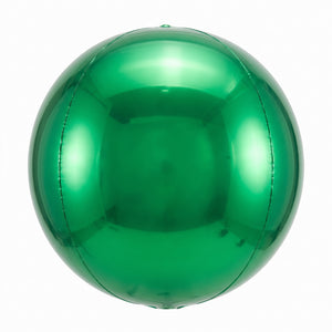 Festive Green Metallic Orbz Balloon - 16 Inch