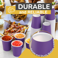 9 Oz. Purple Paper Cups | Case of 1000