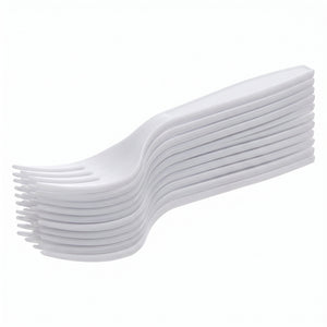 Frosty White Economy Plastic Forks - Pack of 20 - 7.5 in.
