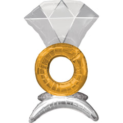 Elegant Foil Deluxe Wedding Ring Balloon