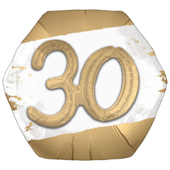 30th Birthday Deluxe Golden Age Foil Balloon