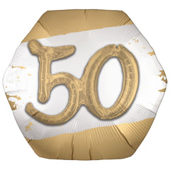 Golden Age 50th Birthday Foil Balloon