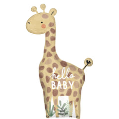 Soft Jungle Baby Giraffe Foil Super Shape Balloon