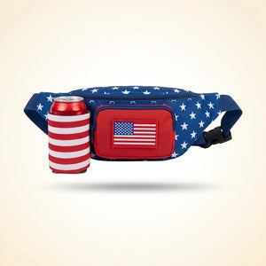 Patriotic Drink Holder Fanny Pack