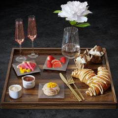 4.5 In. Clear Square Plates - 100 Count