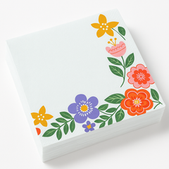 Floral Spring Beverage Napkins - 2-Ply