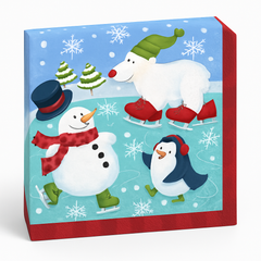 Festive Holiday Fun Luncheon Napkins - 2-Ply, 16ct - 6.5 In. X 6.5 In.