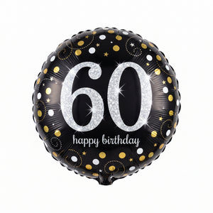 18" Sparkling 60th Birthday Foil Balloon