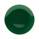 10 In. Classic Green Design Plastic Plates | 120 Count