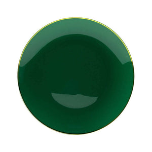 10 In. Green Classic Design Plates | 10 Count
