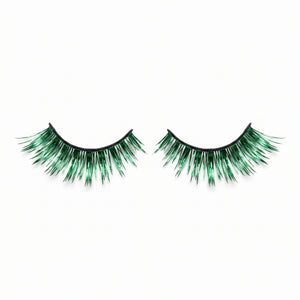 Self-Adhesive Green Tinsel False Eyelashes