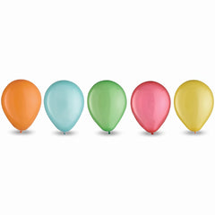 5" Sherbet Assorted Latex Balloons - 25 Pack