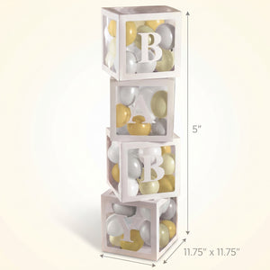 Soft Jungle Baby Shower Balloon Box Kit