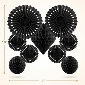 Elegant Black Paper Decorating Kit