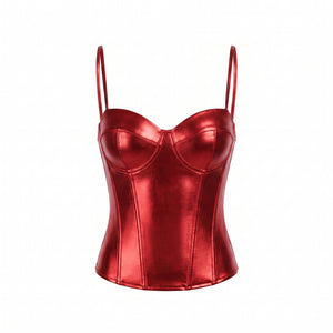 Sleek Red Corset - L/XL Halloween Costume Accessory