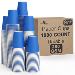 9 Oz. Dark Blue Paper Cups | Case of 1000