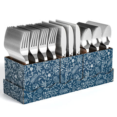 Silver Cutlery Caddy Combo - Floral