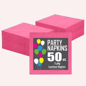 Cerise Luncheon Napkins - 6.75 in. | 1800 Count