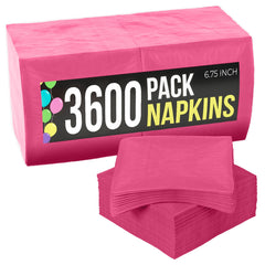 Hot Pink Luncheon Napkins | Case of 3600