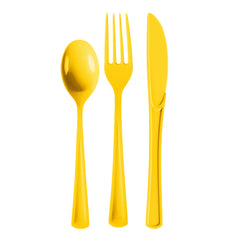 Heavy Duty Yellow Cutlery Combo - 24 Count