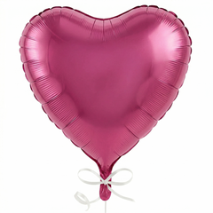Shimmering New Pink Heart Foil Balloon - 18-Inch